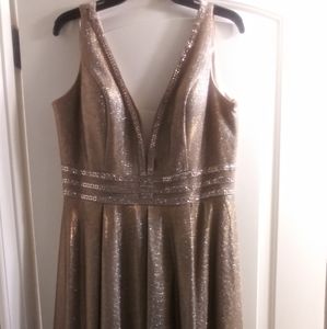 Gold Shimmering Prom/Wedding Dress